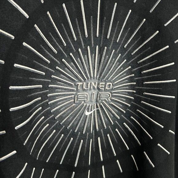 VTG Y2K Nike Tuned Air T-Shirt Mens XL Black Short Sleeve 3D Graphic - Picture 4 of 7